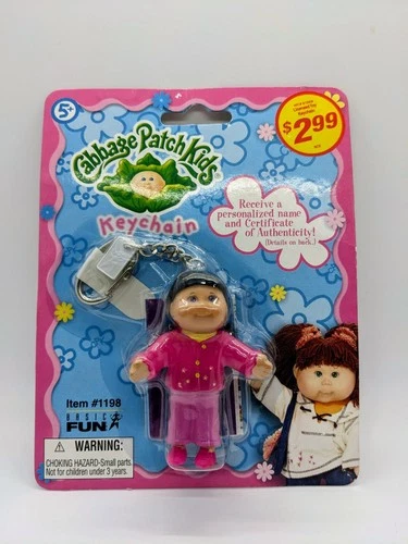 Cabbage Patch Kids Basic Fun Keychain Vtg Y2K  #1198