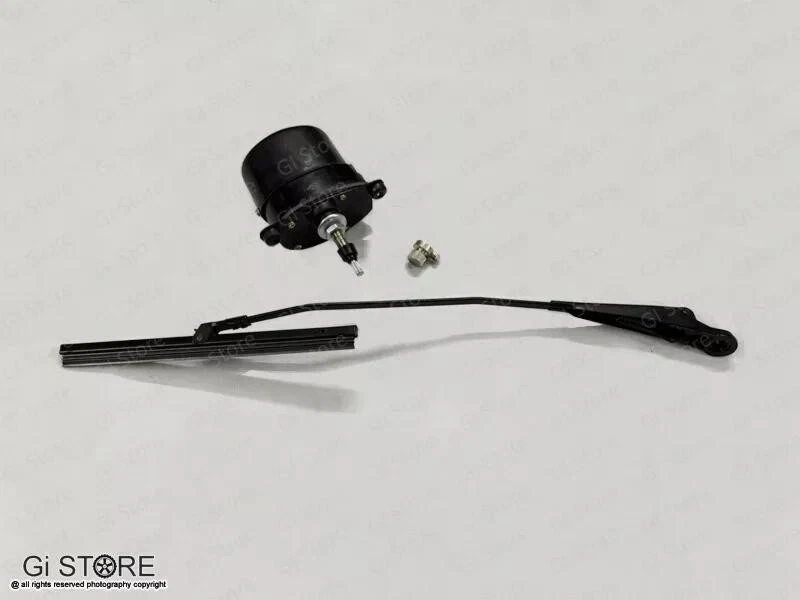 Kit Motor Limpiaparabrisas Universal 12 Voltios Se Adapta a Willys Jeep CJ2A CJ3A CJ3B CJ5 Foto 4 de 4