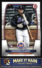 Francisco Alvarez 2023 Bowman #49 New York Mets Rookie RC