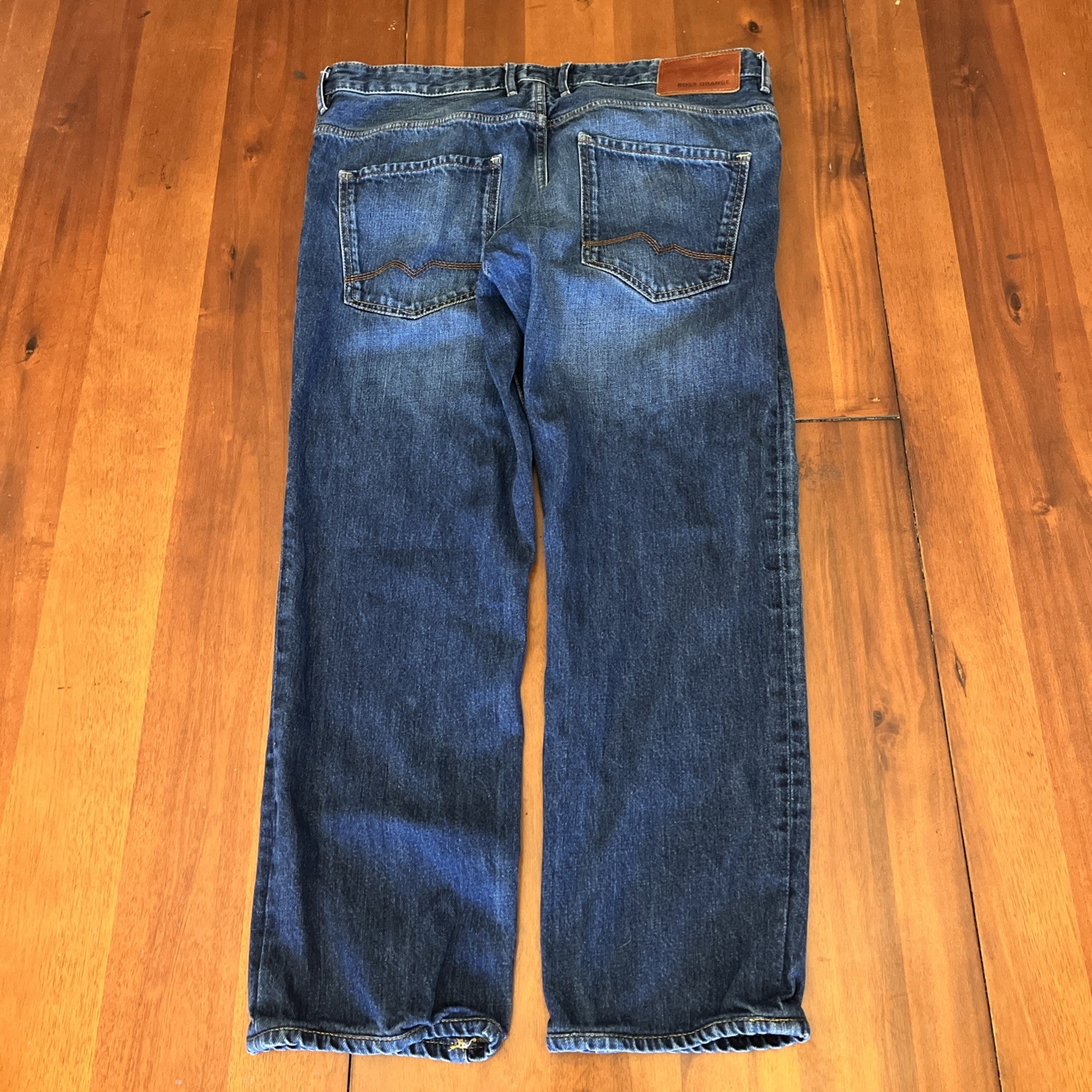 Boss Orange 24 by Hugo Boss Men's Size 36 Regular Fit Blue Denim Jeans thumbnail 9