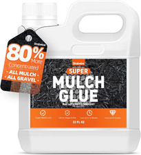 Mulch Glue for Landscaping, 32OZ Rock Glue, Fast-Dry Non-Toxic Weather-Resistant