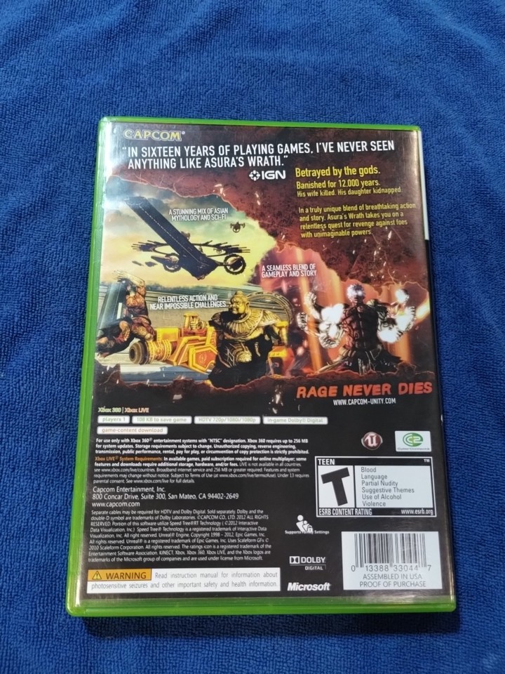 Asura’s Wrath - Microsoft Xbox 360 - PAL FR - Neuf Sous