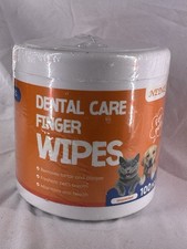 100 Pet Dental Care Finger Wipes Toothbrush Finger Wipes for cat dogs 1/27