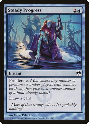 1x Steady Progress LP Eng MTG - Scars of Mirrodin