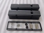 NEW 58-86 SBC Chevy 327 350 400 Aluminum Tall Retro Finned Valve Covers w/GASKET