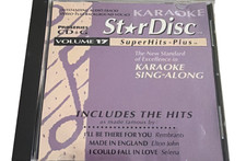 StarDisc Volume 17 Superhits Plus Karaoke CD G 1995 case  artwork Excellent