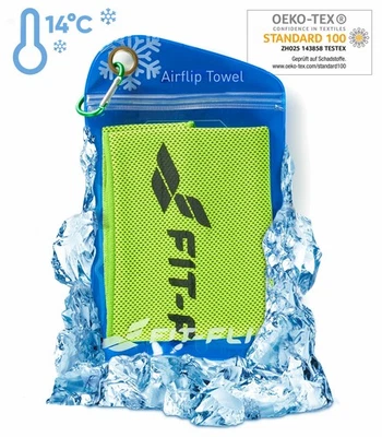 FIT-FLIP® Kühlendes Handtuch Kühlhandtuch Cooling Towel Sporthandtuch Fitness