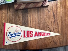 Vintage 1970’s Los Angeles Dodgers Pennant Full Size Official MLB License