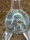 1964  Washington Quarter 90% Silver BU US Coin # WX76