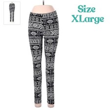 Bobbie Brooks Women XLarge High Rise Leggings Elastic Stretch Waist Aztech Gym