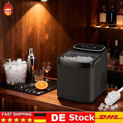 Automatische Eiswürfelmaschine Icemaker 12kg/24h mit mitgeliefertem Löffel