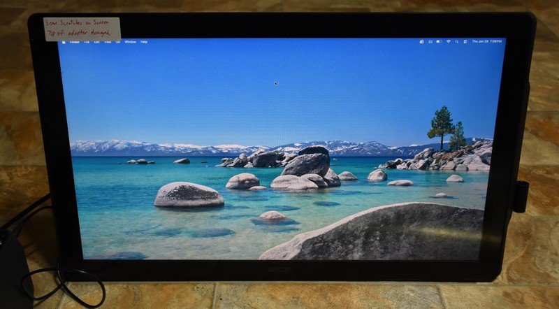 WACOM DTH-2452/G 24" Interactive Pen & Touch Display- w/Stand -No Pen/Adapter