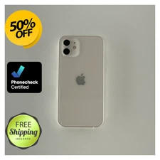 Apple iPhone 12 64GB 128GB White Purple Unlocked Verizon T-Mobile 5G