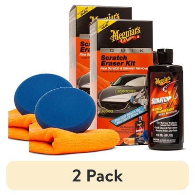 2 Pack Meguiar's G190200 Quik Scratch Eraser Kit Paint Cleaner