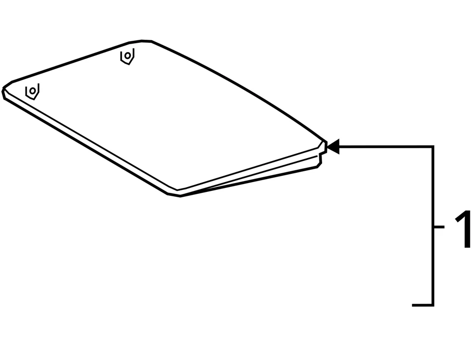 2020-2024 Genuine!! Toyota RAV4 Sunroof Window Glass OEM 63201-02132 Foto 4 de 4