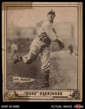 1940 Play Ball #74 Paul Derringer Reds AUTHENTIC