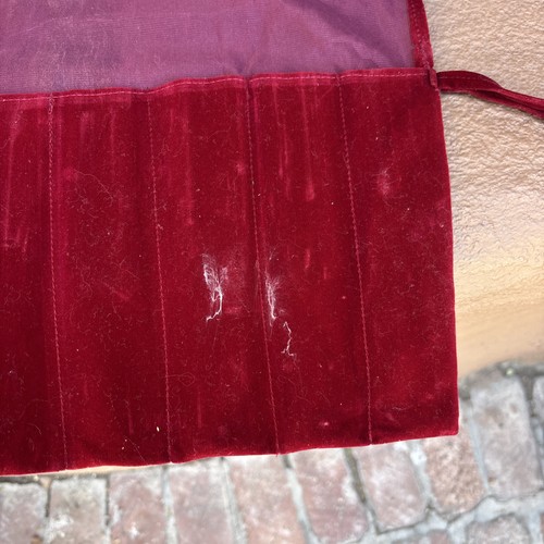 Tuning Fork For Chakras Case Red Velvet Material With Tye - Picture 3 of 5