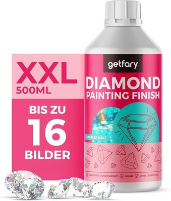 Diamond Painting Finish 500ml - Transparente Diamant Painting Versiegelung für