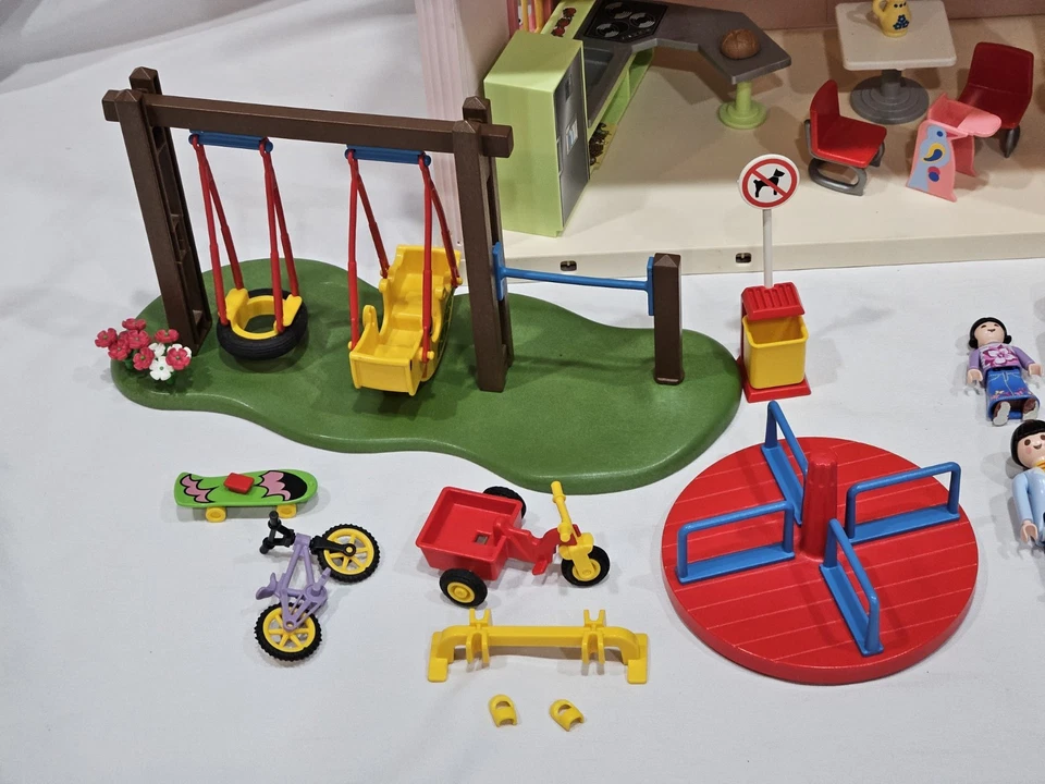 Playmobil 5303 Mansión Casa de Muñecas Conjunto Incompleto Con Extras Figuras Muebles Foto 2 de 4