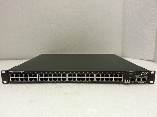 Dell PowerConnect 3548P Managed 10/100 + 1000 PoE Switch + 2x FTLF8519P2BNL Mod - Bild 1 von 1