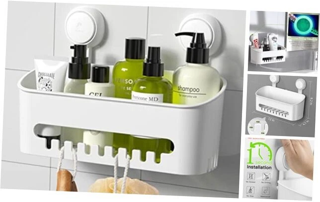 Shower Caddy Suction Cup NO-Drilling Removable Shower Shelf Shower caddy