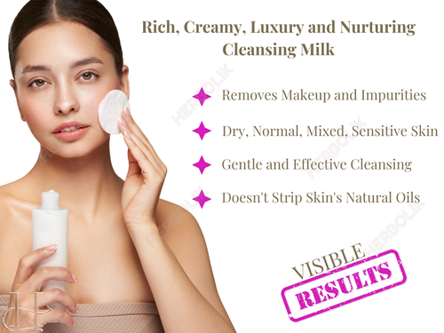Gernetic Glyco Cleansing Milk 500ml Makeup Remover- Sensitive, Dry, Normal Skin - Picture 2 of 24