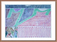 "Yesterday... - Look Again" / Framed Drawing / Framed Drawing