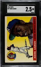 1955 Topps #47 Hank Aaron SGC 2.5
