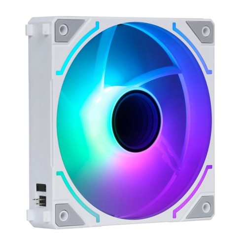 SAMA YE1203W 3-in-1 Easy Link Daisy Chain 120mm Computer Case Fan Kit White - Picture 2 of 3