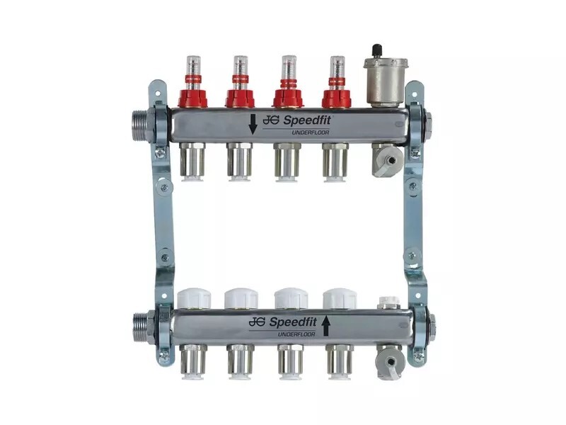 John Guest Jgufhman4/3 4 Zone Under Floor Heating Manifold for sale online  | eBay