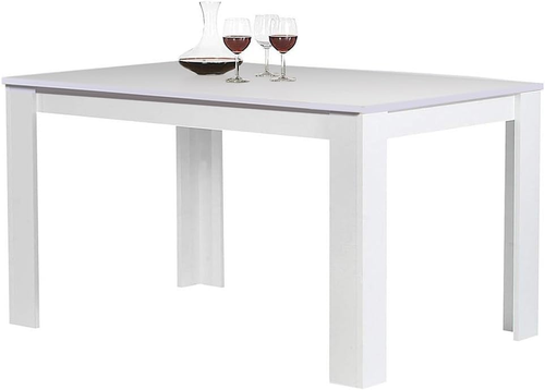 Tavolo Sala Da Pranzo Cucina Forma Rettangolare Design Moderno in Legno MDF Fini - Foto 12 di 12