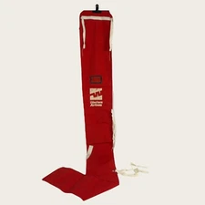 Vintage Western Airlines Red Canvas Ski Travel Transport Bag Delta