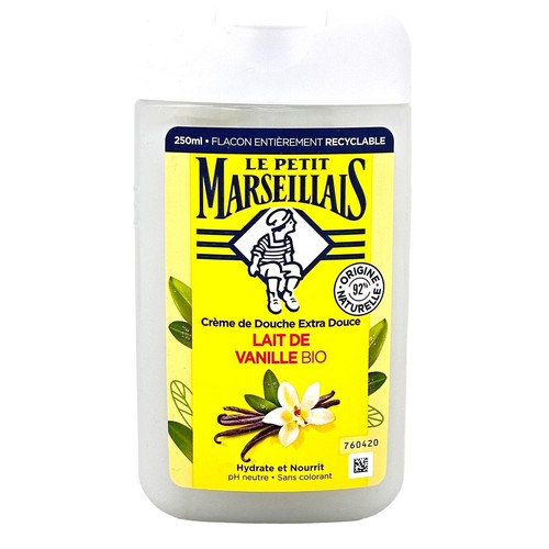Le Petit Marseillais Lait de Vanille - Duschgel mit Vanillemilch 250 ml aus Fran - Bild 4 von 5