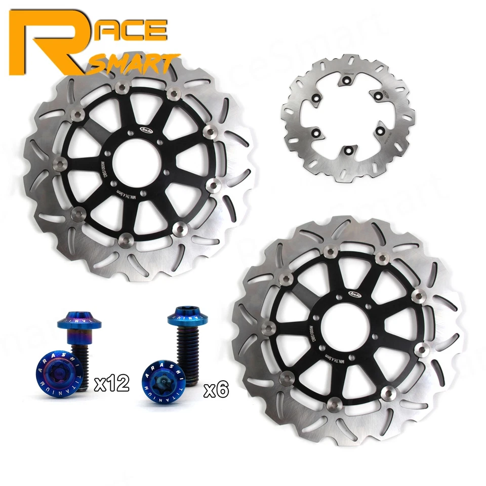 Tornillos de montaje de rotores de disco de freno delanteros traseros para Yamaha FZR600R 1990-1995 Foto 2 de 4