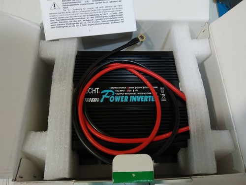 INVERSOR DE CORRIENTE de 12 Vcc A 220 AC 600 W ALBRECHT - Imagen 2 de 3