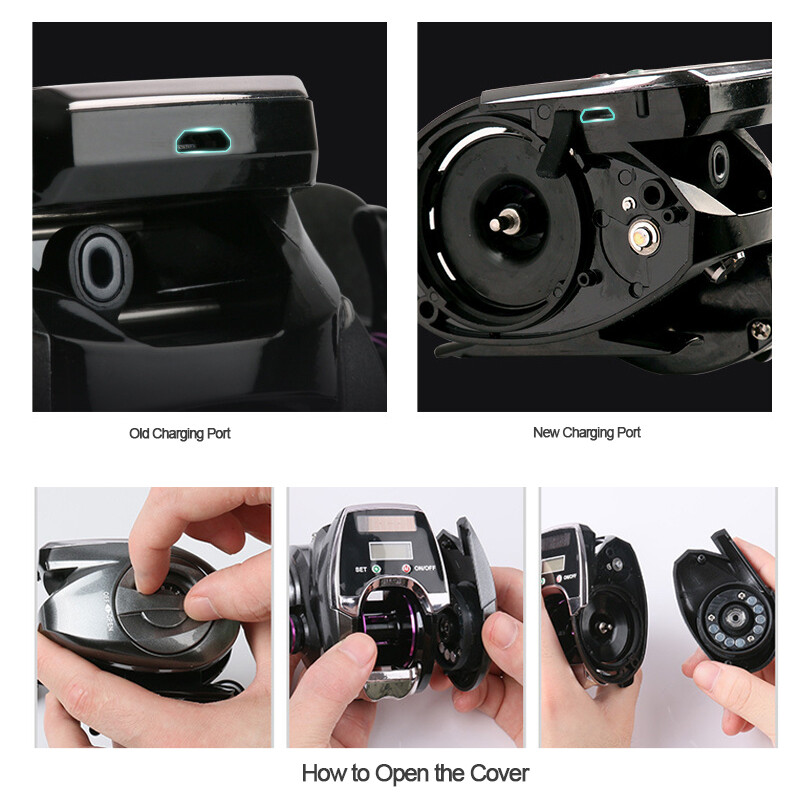 6+1BB 8.0:1 Ratio Digital Display Baitcasting Reel with    L2N6