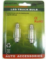 XG1033-8LED(RE) 12/24V 8LED BULB (RED) 42MM - 2PCS/PK