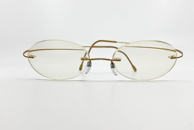 Silhouette 7565 40 6101 Titanium Brown Rimless Eyeglasses Frames 150 14181