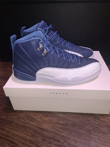 12 jordans blue and white