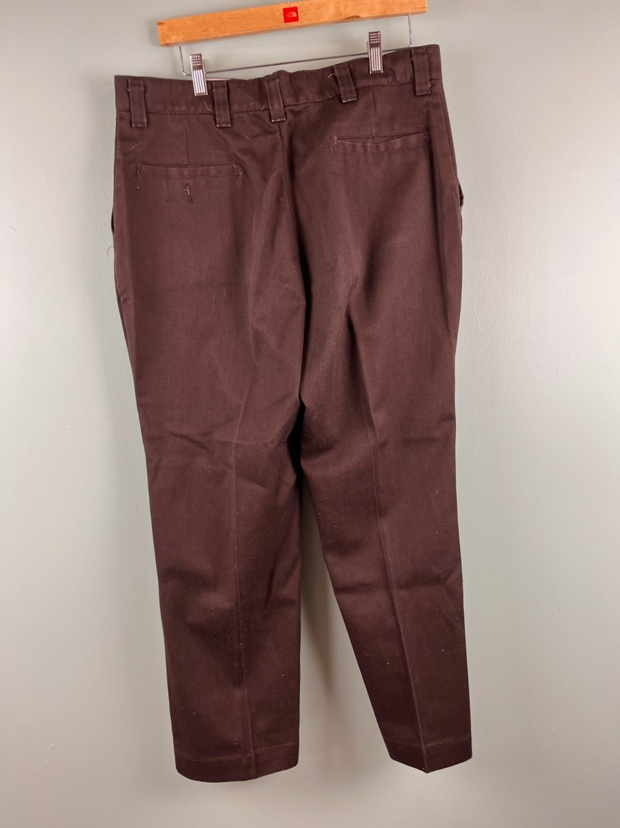 Vintage Wrangler BIG BEN Pants Mens 36 x 28 Brown Chino