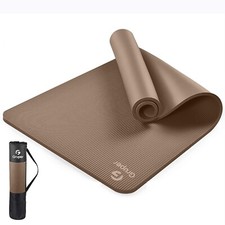 Thick Yoga Mat Non Slip, Large Size 72" L x 32" W x 0.6" TH, Premium Exercise...
