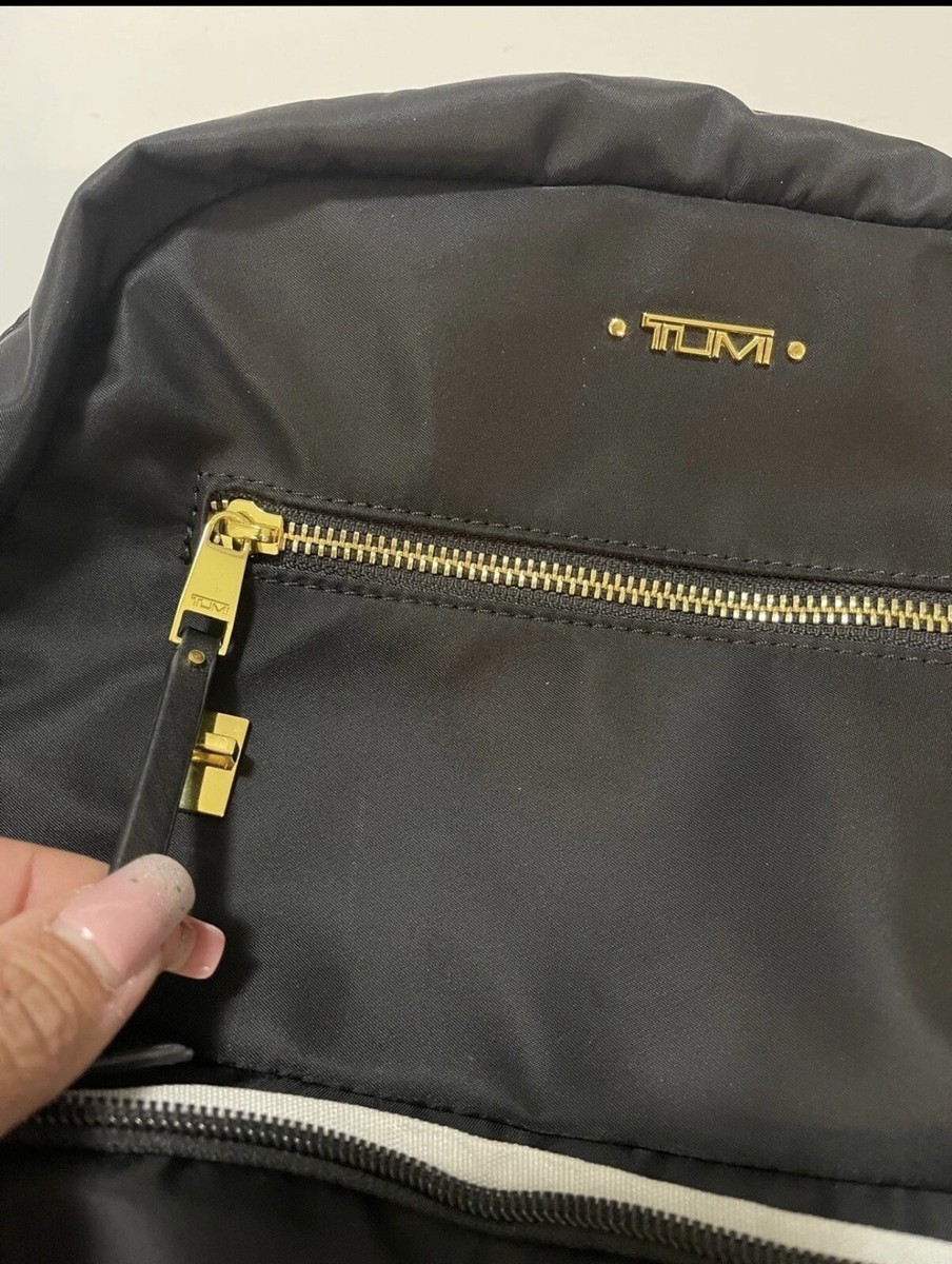 Tumi Voyageur Carson Backpack Black/Gold Hardware | eBay display picture 2