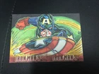 2013 Upper Deck Marvel IRON MAN 3 1/1 CAPTAIN AMERICA SKETCH Puzzle 2 CARD