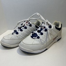 Dexter White Navy Lace-Up Women's Athletic Bowling Shoes Size 7 M Preowned Read