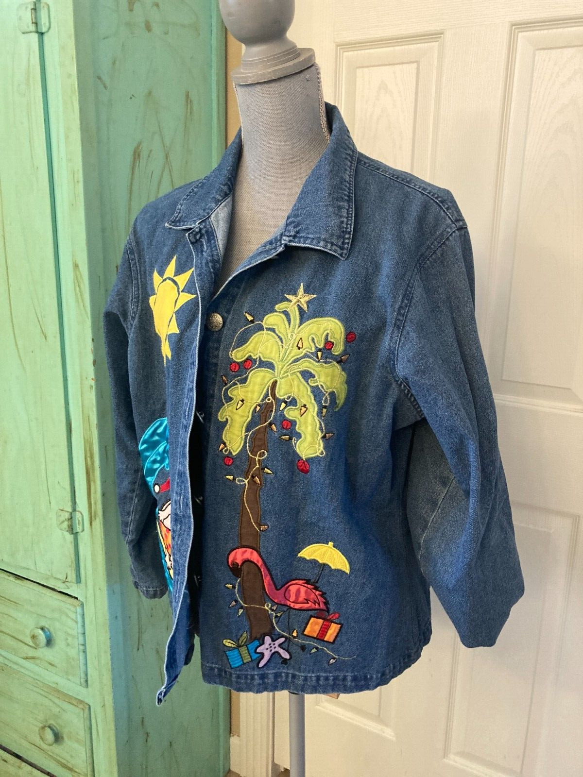 TANTRUMS, DENIM, COLLARED, BUTTON DOWN JACKET WIT… - image 3