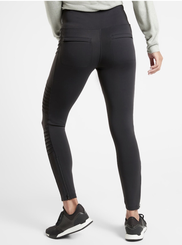 NWT Athleta Delancey Moto Tight Black XXS Street City Legging