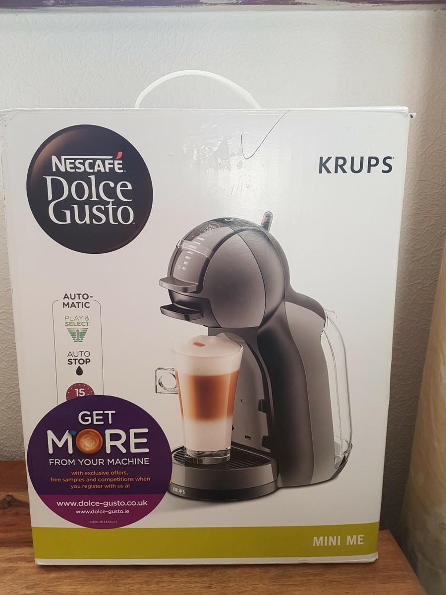 Krups Dolce Gusto Mini Me Coffee Machine Black (KP120840) UK