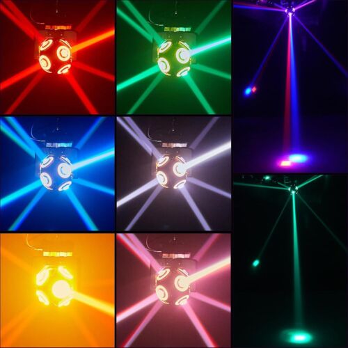 150W Moving Head Light 8 LEDs RGBW 360°Rotation DJ Light DMX 512 14CH with Sound - Picture 4 of 6