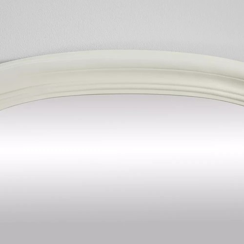 Overmantle Mirror Canterbury Arched Shape Antique Ivory Frame H86 x L88 x W6cm - Picture 4 of 4