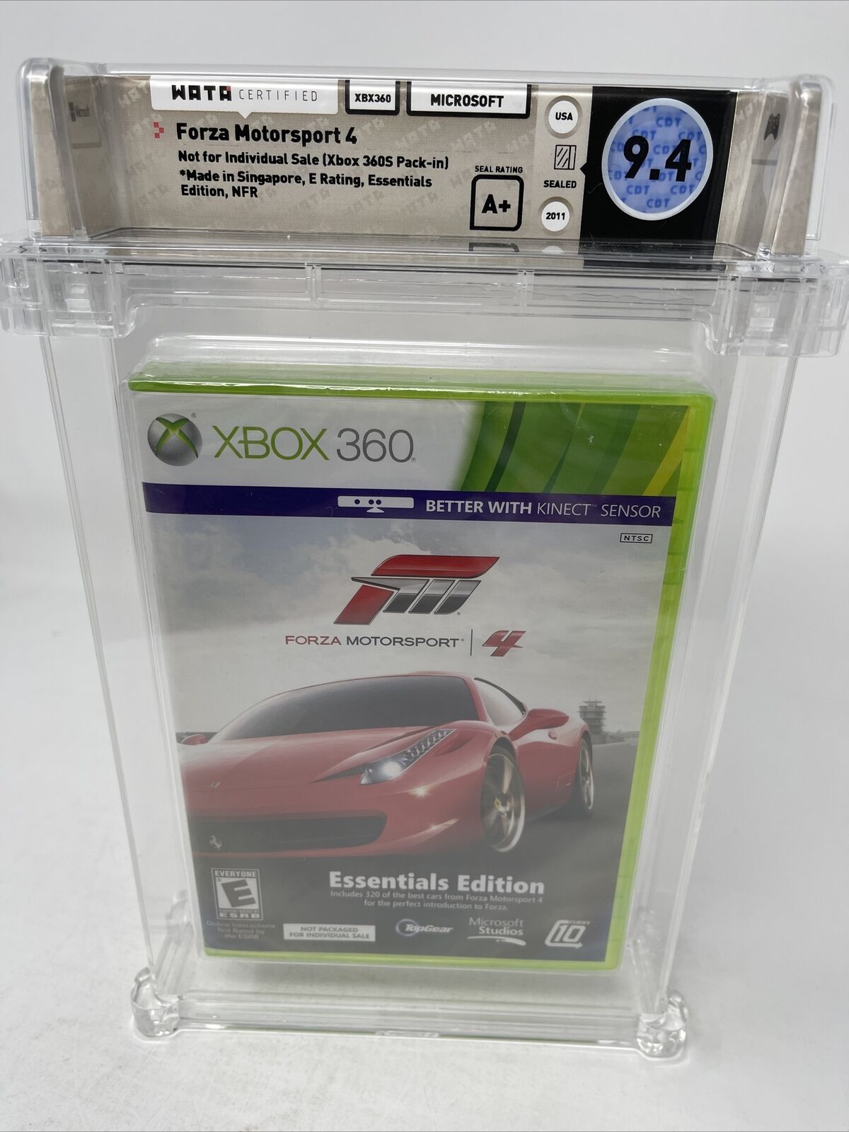 Forza Motorsport 4 Essentials Edition Xbox 360 New Sealed Graded WATA 9.4 A+